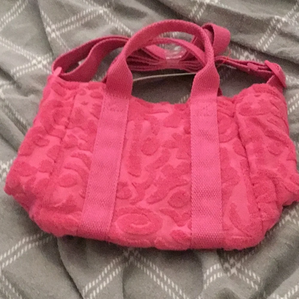 Cat & Jack Girls Crossbody mini terry pink Purse